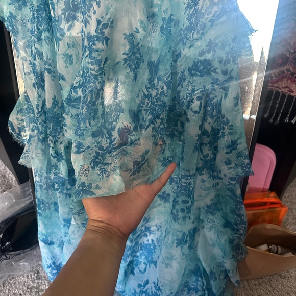 NWT ASOS Tiered Ruffle Cami Slip Floral Maxi Dress - Picture 14 of 14